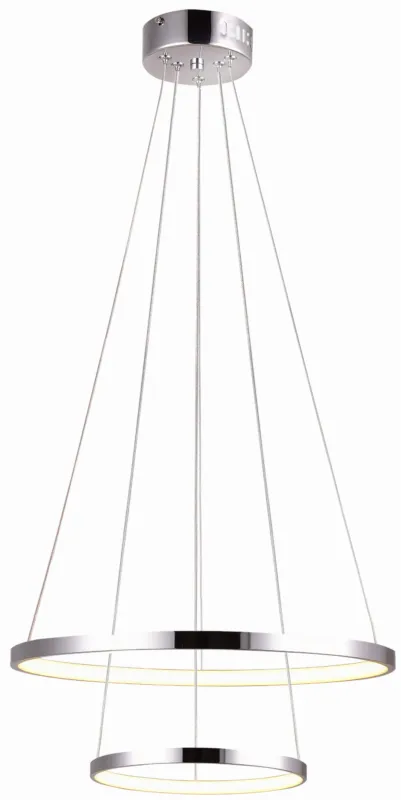 Ekspresowa dostawa Lampa wisząca Candellux Lune chromowa 2× LED zintegrowany