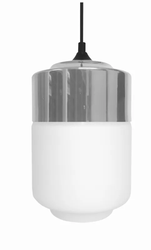 Nowy Lampa wisząca Candellux Masala biała z chromowaną nakładką 1×E27