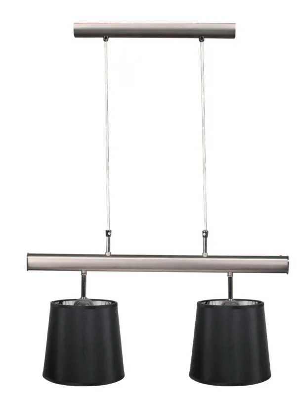 Zniżka Lampa wisząca Candellux Milonga satynowa z czarnym abażurem 2×E27