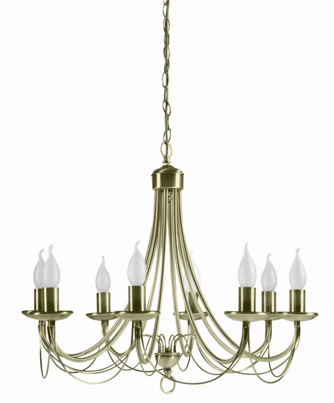 Hit sprzedaży Lampa wisząca Candellux Muza patynowa 8×E14