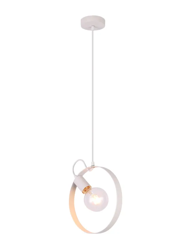 Lampa wisząca Candellux Nexo biała 1×E27 Dostępne od ręki