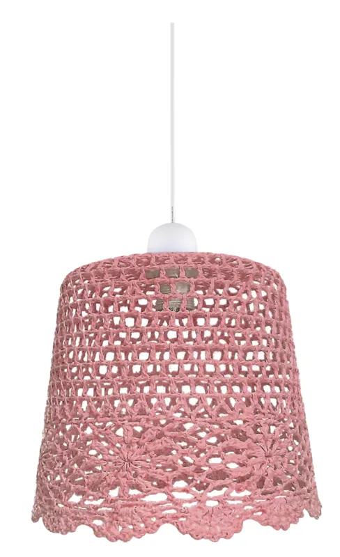 Lampa wisząca Candellux Nonna żółta ażurowy abażur 1×E27 Darmowy zwrot