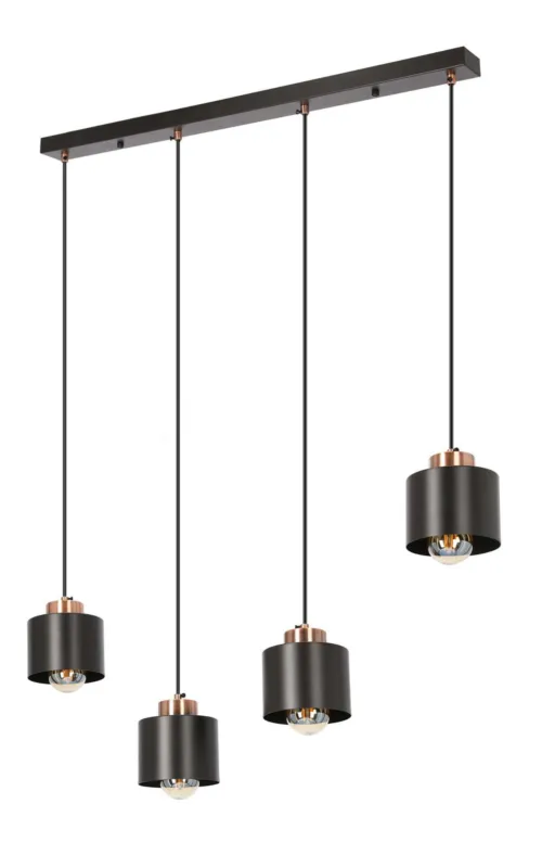 Lampa wisząca Candellux Olena czarna 4×E27 Promocja