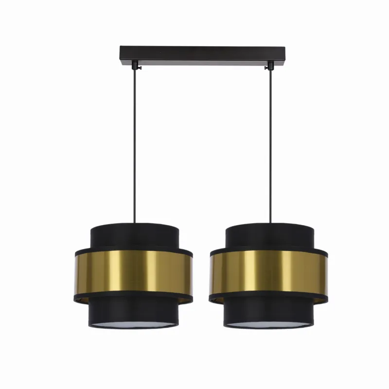 Kup teraz Lampa wisząca Candellux Prestige czarna z czarno-złotym abażurem