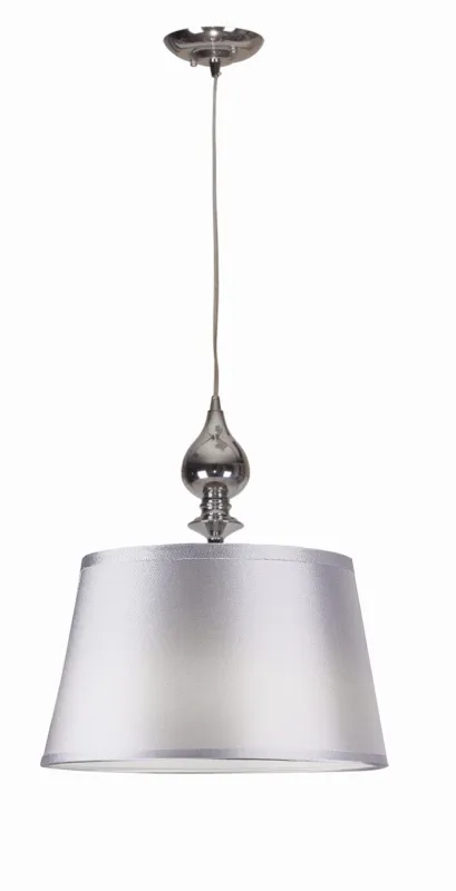 Lampa wisząca Candellux Prima chromowa ze srebrnym abażurem 1×E27 Dostępne od ręki