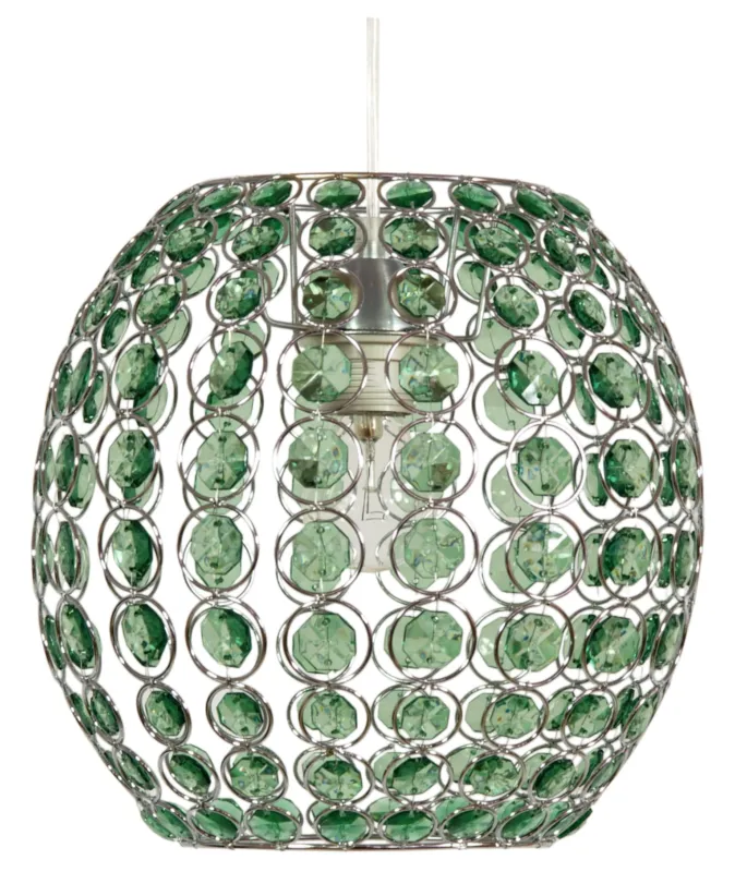 Hit cenowy Lampa wisząca Candellux Rica zielona z metalowym abażurem 1×E27
