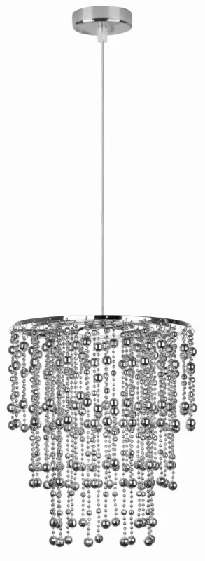 Lampa wisząca Candellux Roni chromowa z chromowym abażurem 1×E27 Zniżka