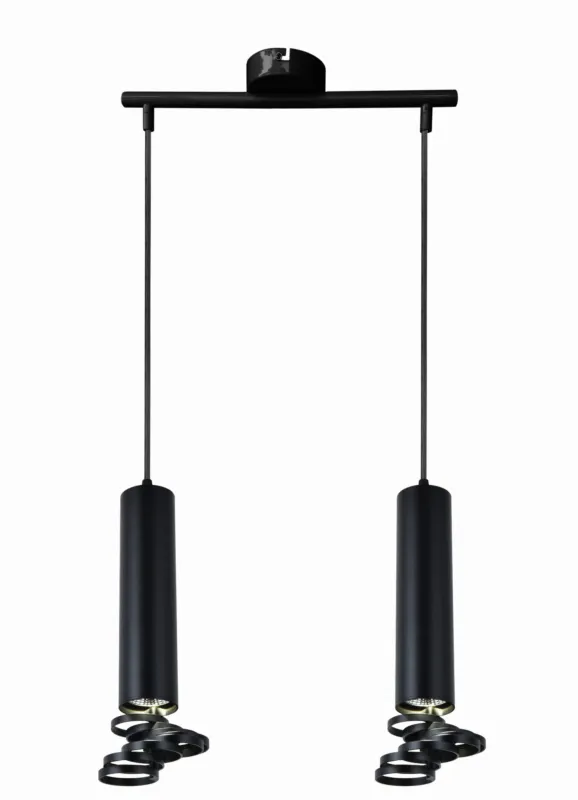 Hit sprzedaży Lampa wisząca Candellux Tuba czarna 2×GU10