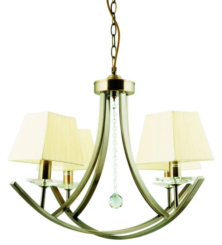 Oferta Lampa wisząca Candellux Valencia patynowa z żółtym abażurem 4×E14
