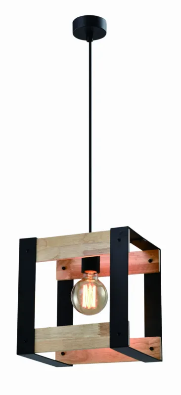 Dodaj do koszyka Lampa wisząca Candellux Varna czarna z czarnym kloszem 1×E14