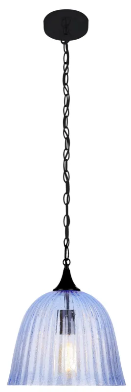 Ekspresowa dostawa Lampa wisząca Candellux Vase niebieska z niebieskim kloszem 1×E27