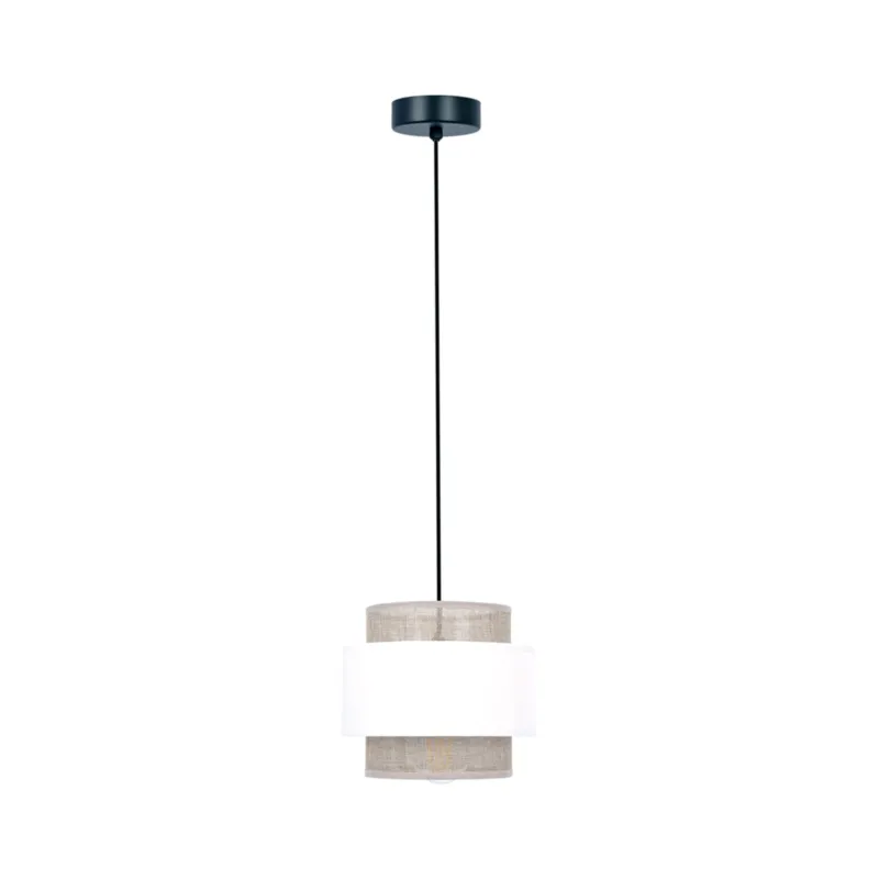 Lampa wisząca CEZAR K-5270 Biały, beżowy 1 źr., E27, 15W LED - Kaja Nowy