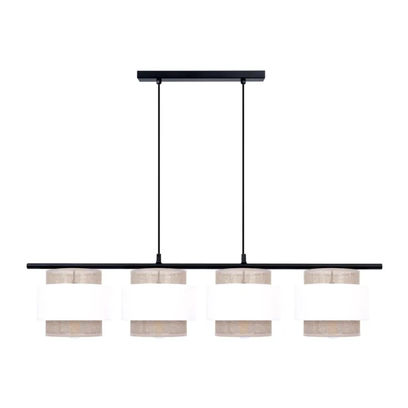 Lampa wisząca CEZAR K-5273 Biały, beżowy 4 źr., E27, 15W LED - Kaja Wybór klientów