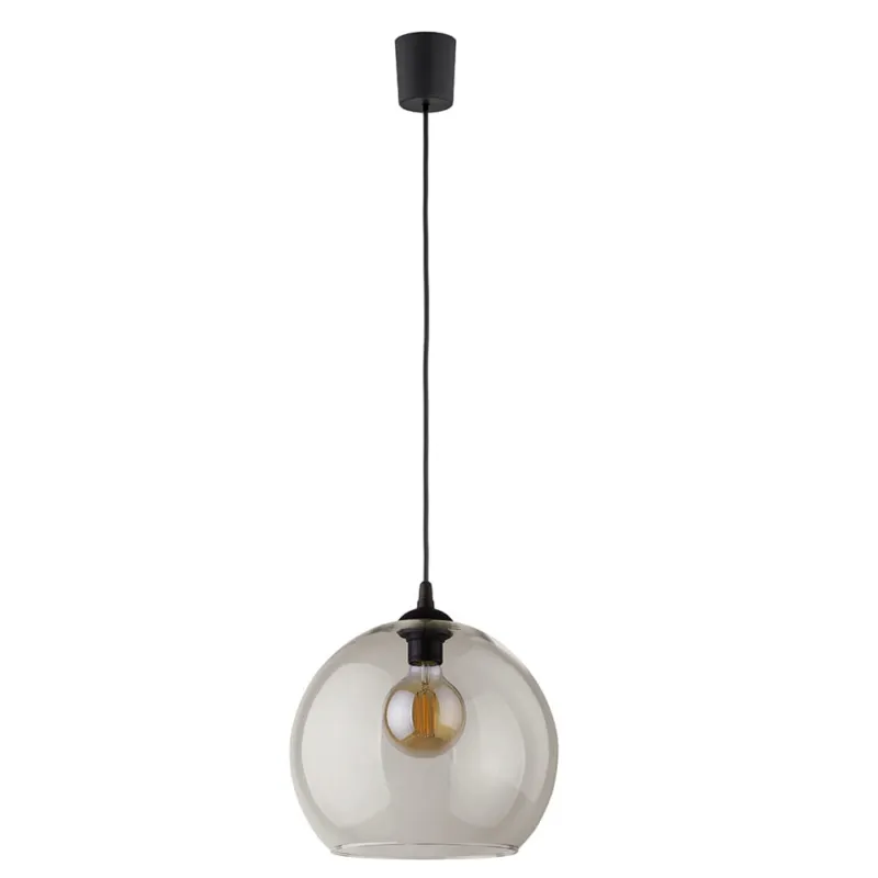 Taniej Lampa wisząca Cubus Czarny 1x E27 - TK Lighting