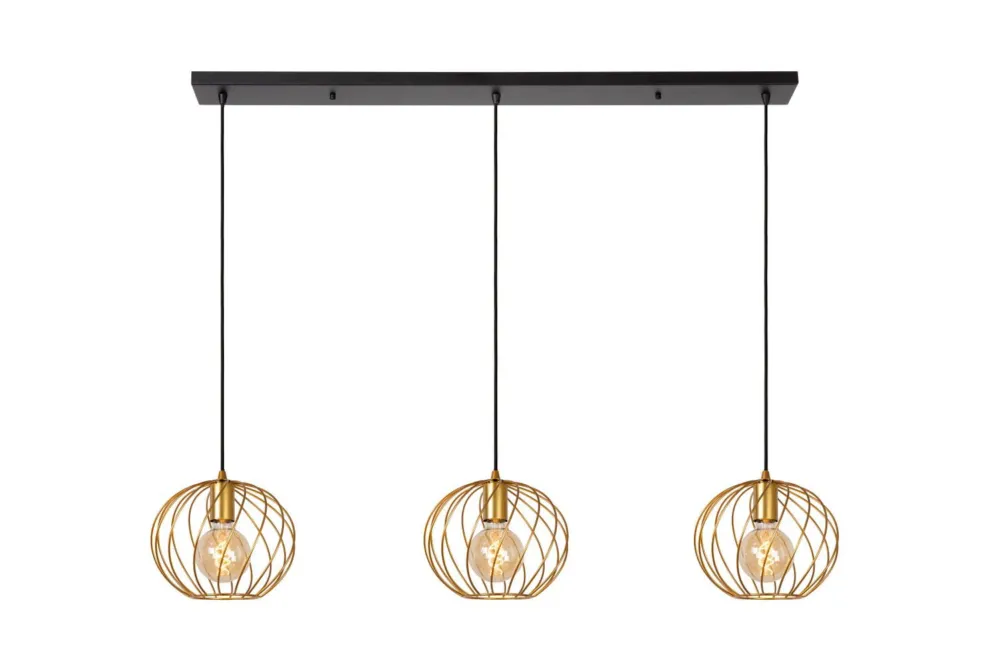 Zniżka Lampa wisząca Danza złoty i odcienie złota, czarny E27 21428/03/02 - Lucide