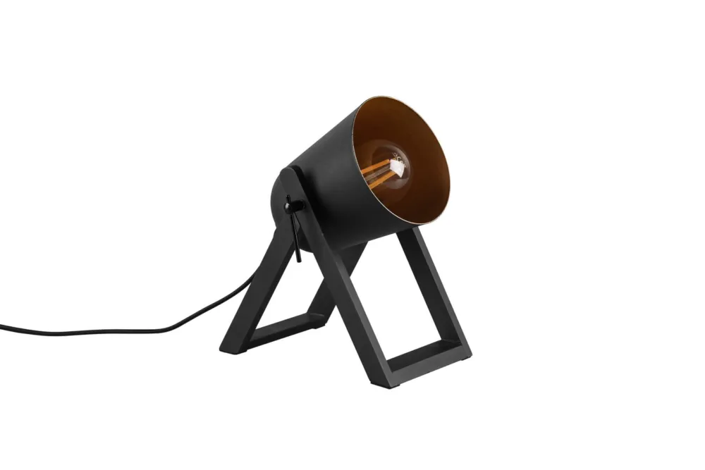 Obniżka ceny Lampa stołowa Marc czarny, złoty i odcienie złota E27 R50721080 - RL
