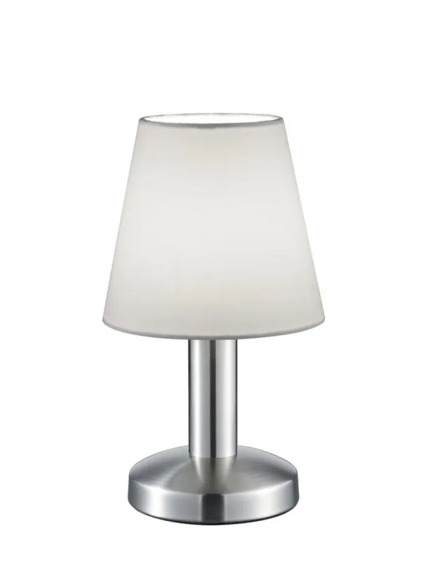 Lampa stołowa Mats Ii srebrny i odcienie srebra, biały E14 599700101 - Trio Rabat