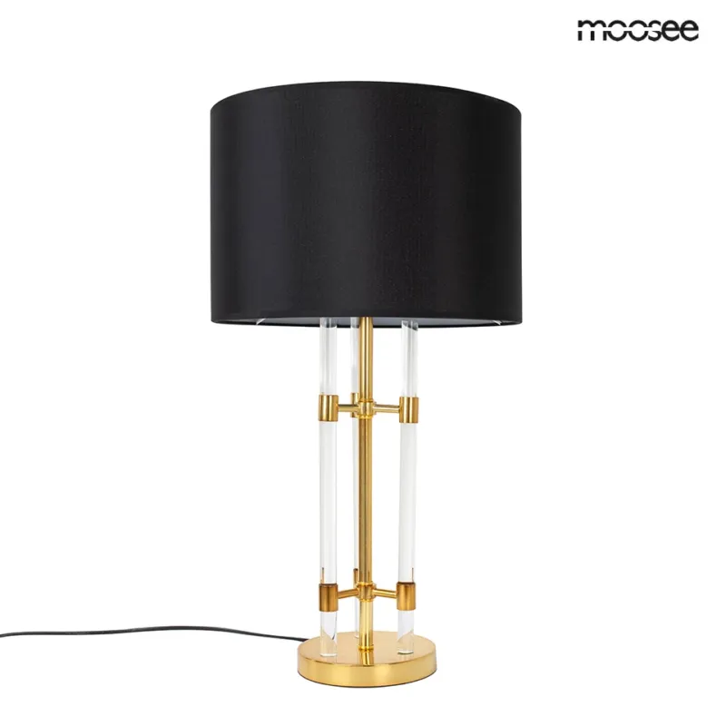 Lampa stołowa MOXY złota / czarna – Moosee Obniżka ceny