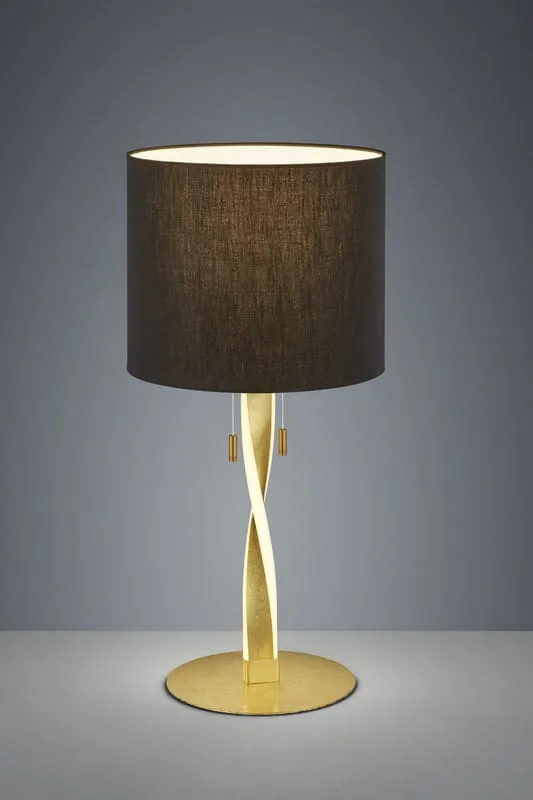 Hit cenowy Lampa stołowa Nandor złoty i odcienie złota, czarny LED zintegrowany + E27 575310379 - Trio