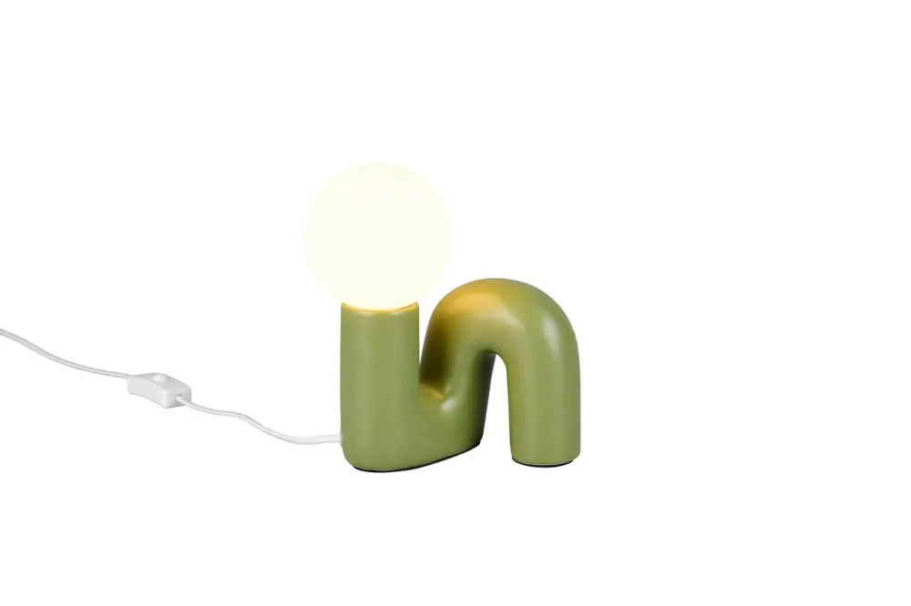 Ekspresowa dostawa Lampa stołowa Quinn zielony G9 R56821015 - RL