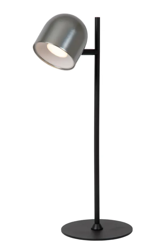 Nie przegap Lampa stołowa Skanska Rech szary i odcienie szarości, czarny LED zintegrowany 03649/03/15 - Lucide