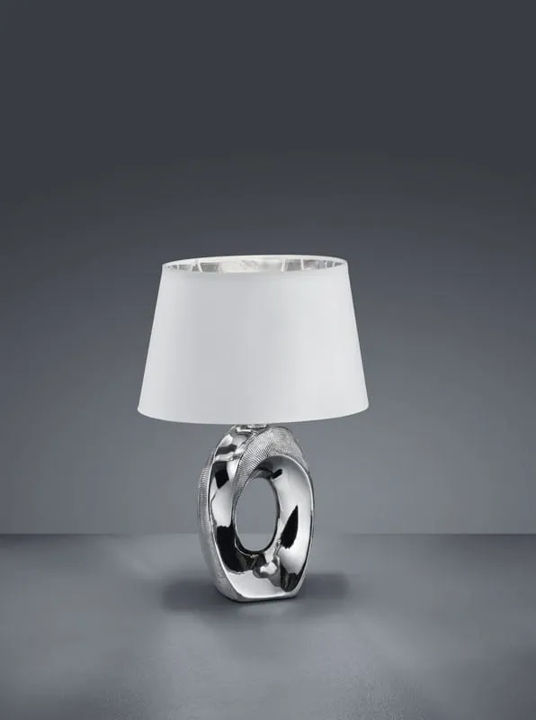 Szybka dostawa Lampa stołowa Taba srebrny i odcienie srebra, biały E14 R50511089 - RL