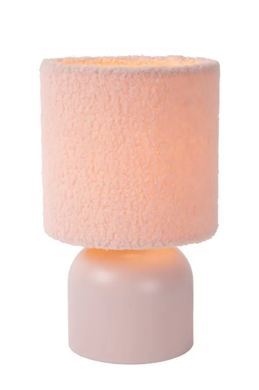 Lampa stołowa Woolly różowy, czarny E14 10516/01/66 - Lucide Niska cena