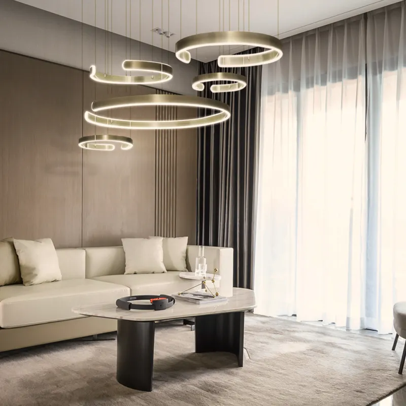 Lampa Sufitowa 3D Karta Katalogowa/datasheet Abażura/klosza Złoty 264W - DomenoLED Sprawdź teraz