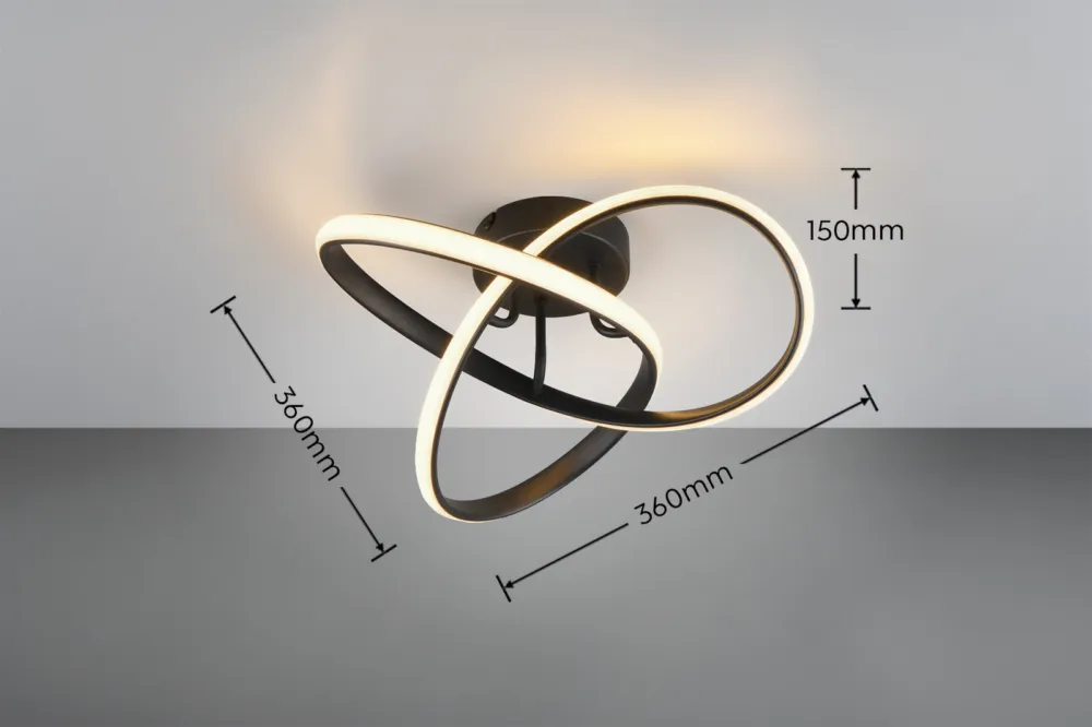 Lampa sufitowa Azelria Dl132-62101 czarny mat LED zintegrowany - RL Ograniczona ilość