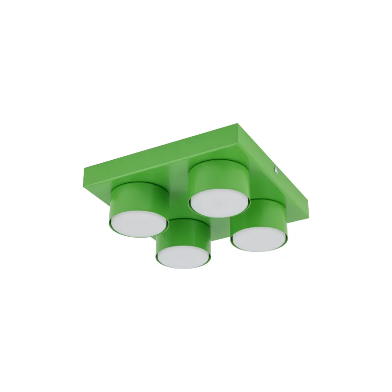 Wybór klientów Lampa sufitowa Brix Green 4x GX 53 - TK Lighting