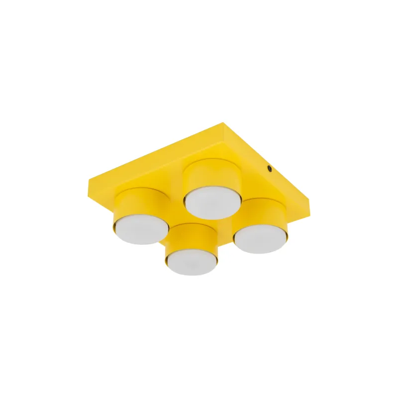 Lampa sufitowa Brix Yellow Żółty 4x GX 53 - TK Lighting Szybka wysyłka
