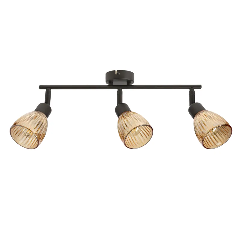 Lampa sufitowa Candellux Amcos czarna 3×E14 Wybór klientów