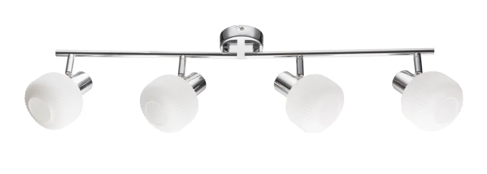 Lampa sufitowa Candellux Andrus srebrna szklana 4×E14 Kup online