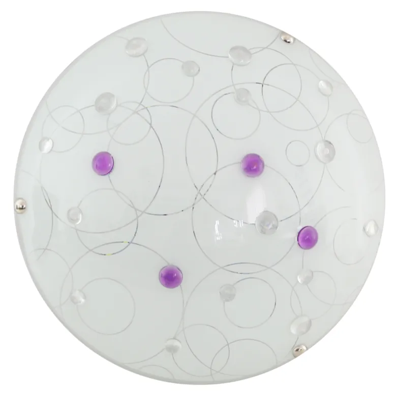 Ekspresowa dostawa Lampa sufitowa Candellux Astro fioletowa szklany klosz