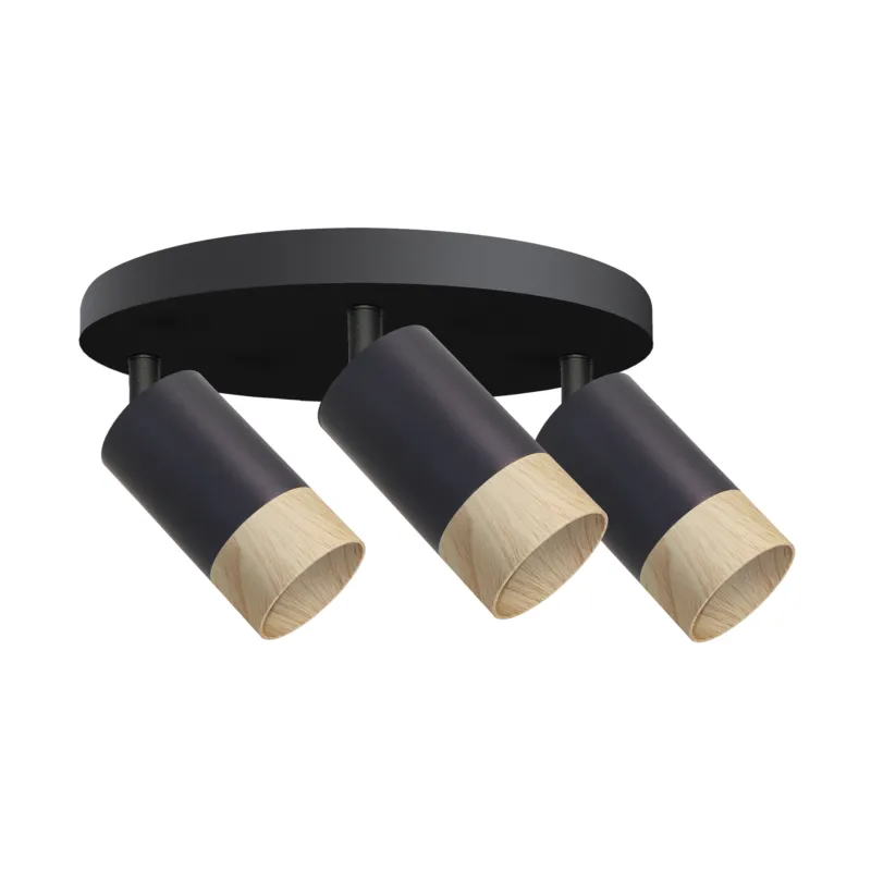 Nie przegap Lampa sufitowa Candellux Conti czarna GU10