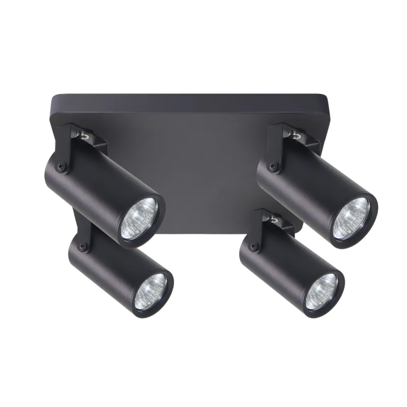 Promocja Lampa sufitowa Candellux Gary czarna 4×GU10