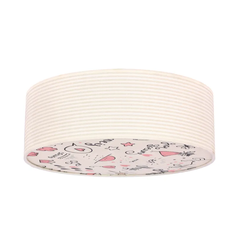 Nowy Lampa sufitowa Candellux Kiddy biała 2×E27