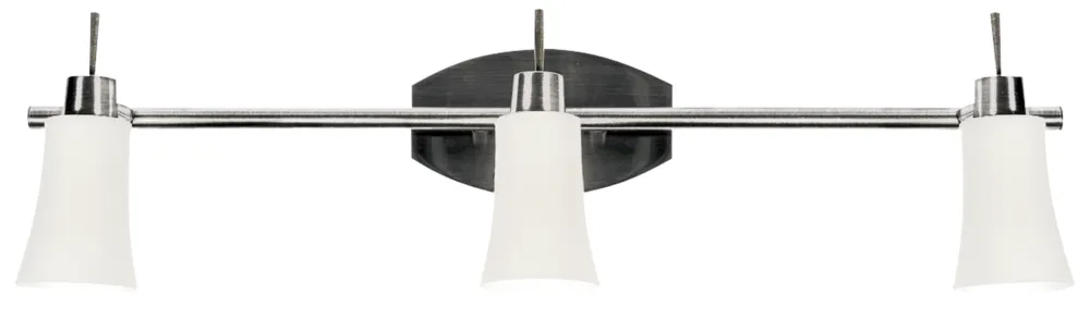 Lampa sufitowa Candellux Kroton nikiel mat z białym kloszem 3×G9 Ekspresowa dostawa