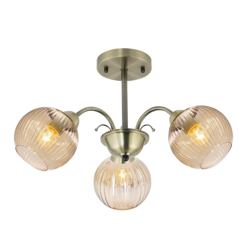 Tani Lampa sufitowa Candellux Pascal patynowa 3×E27