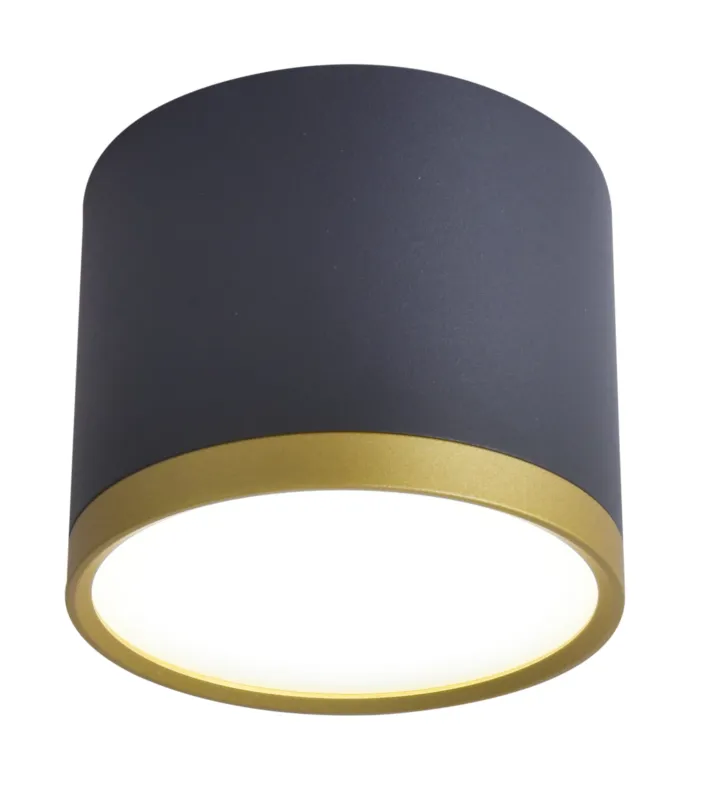 Do wyczerpania zapasów Lampa sufitowa Candellux Tuba czarna ze złotym 1× LED