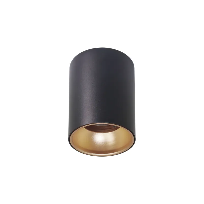 Zamów teraz Lampa sufitowa Candellux Tuba czarna ze złotym 1×GU10