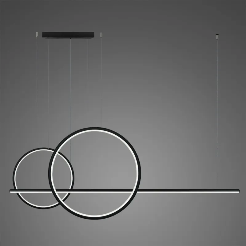 Lampa wisząca LINEA No.4 Φ60x40 cm czarna 3000K ściemnialna 57W Altavola Design Hit cenowy