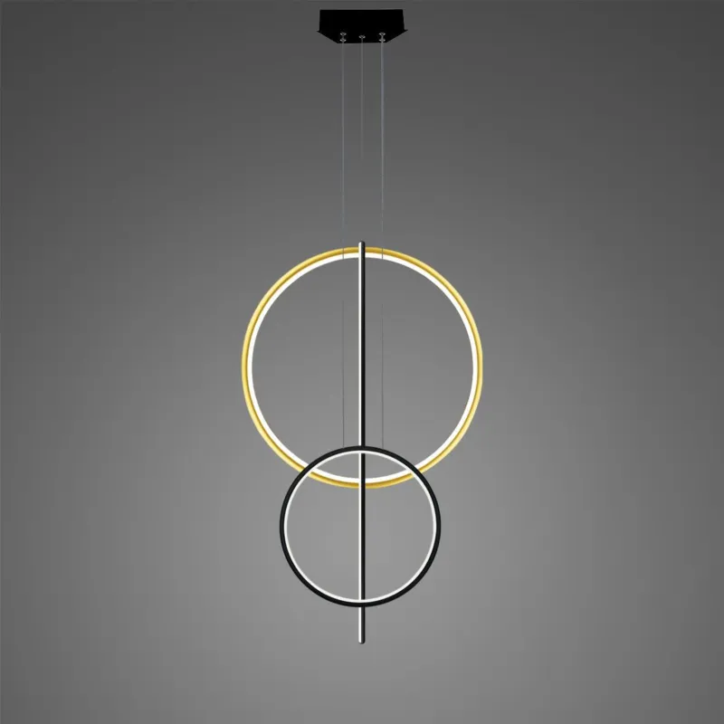 Ekspresowa dostawa Lampa wisząca Linea No.5 60x40 cm czarnozłota 3000K 51W Altavola Design