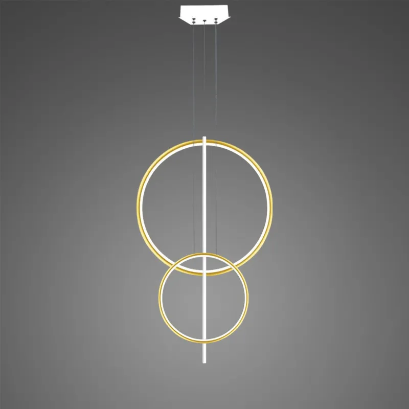 Zamów teraz Lampa wisząca Linea No.5 60x40 cm złoto-biała DALI 3000K Altavola Design