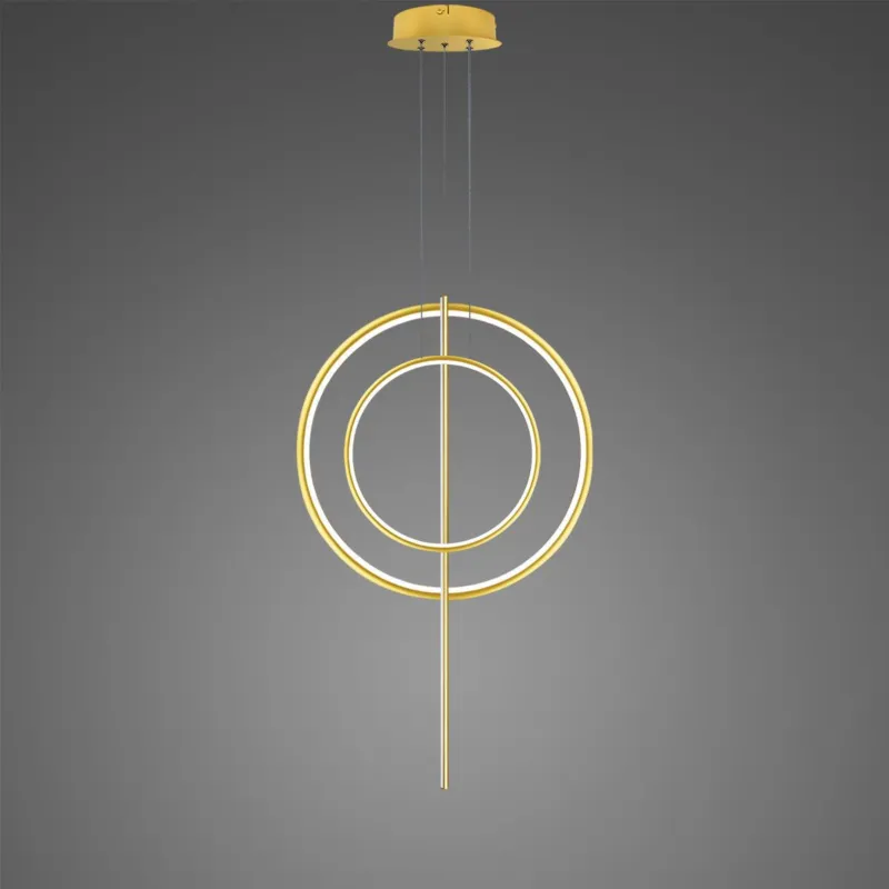 Lampa wisząca Linea No.5 złoty 60/40cm - Altavola Promocja