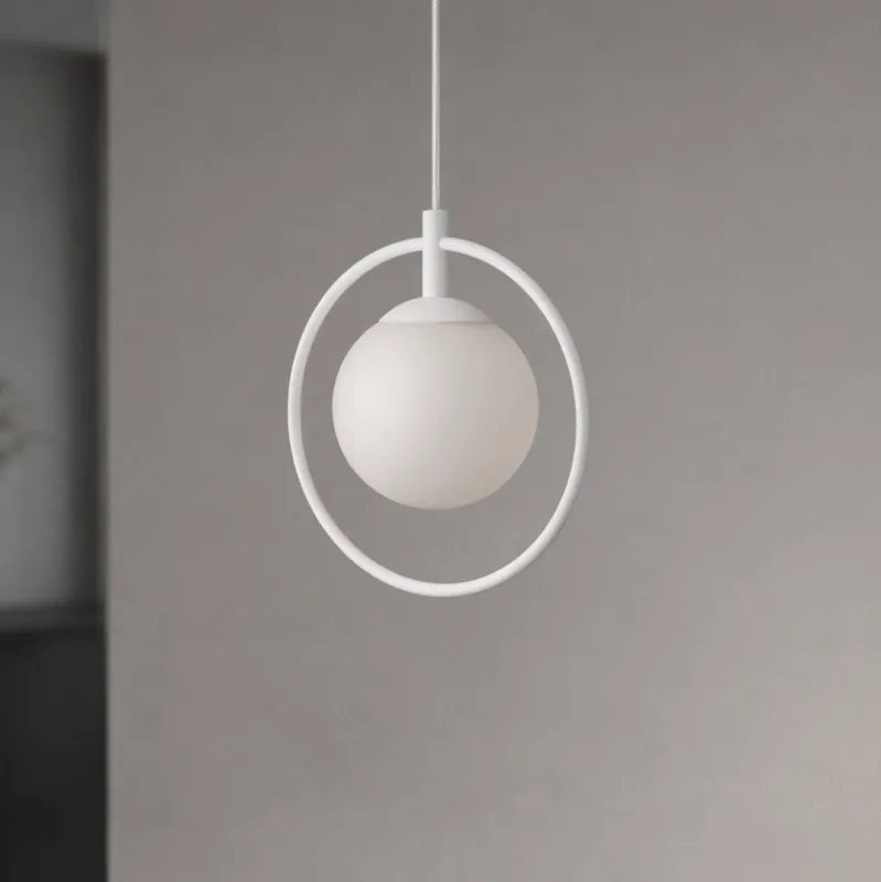Lampa wisząca MALTA K-5473 Biały, złoty 1 źr., E14, 10W LED - Kaja Okazja