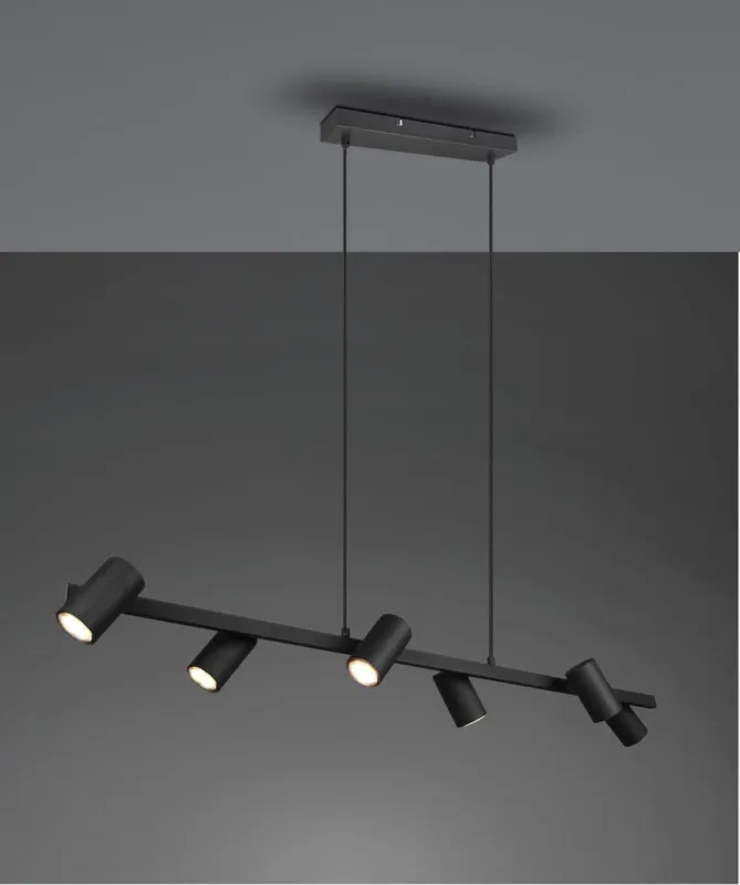 Lampa wisząca Marley czarny GU10 302400632 - Trio Promocja