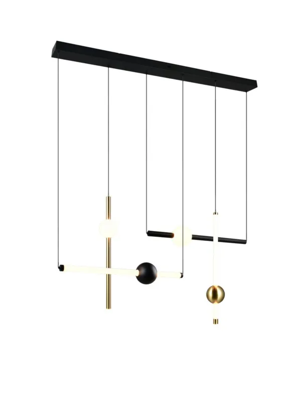 Oferta Lampa wisząca Melita czarny, złoty i odcienie złota LED zintegrowany 331510680 - Trio