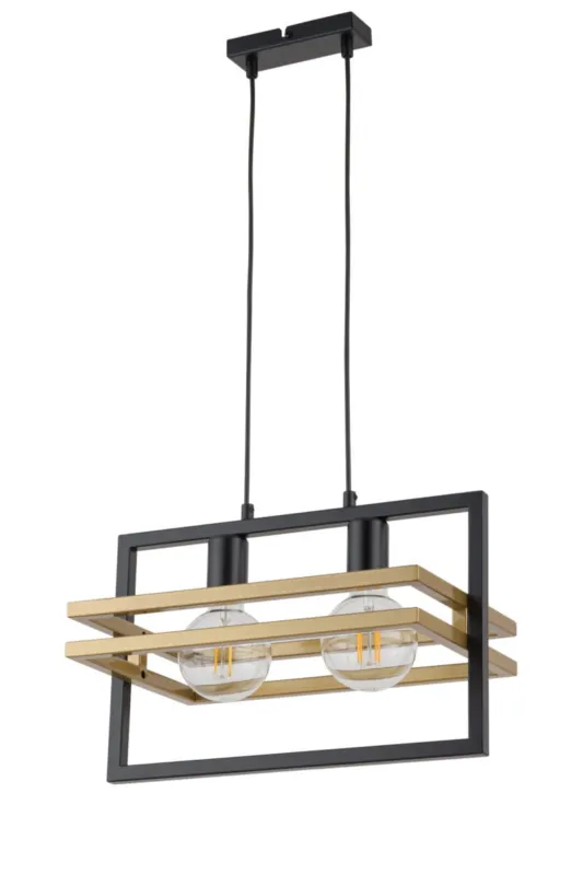 Lampa wisząca Merci 2xE27 czarna 32389 Sigma Łatwy zwrot