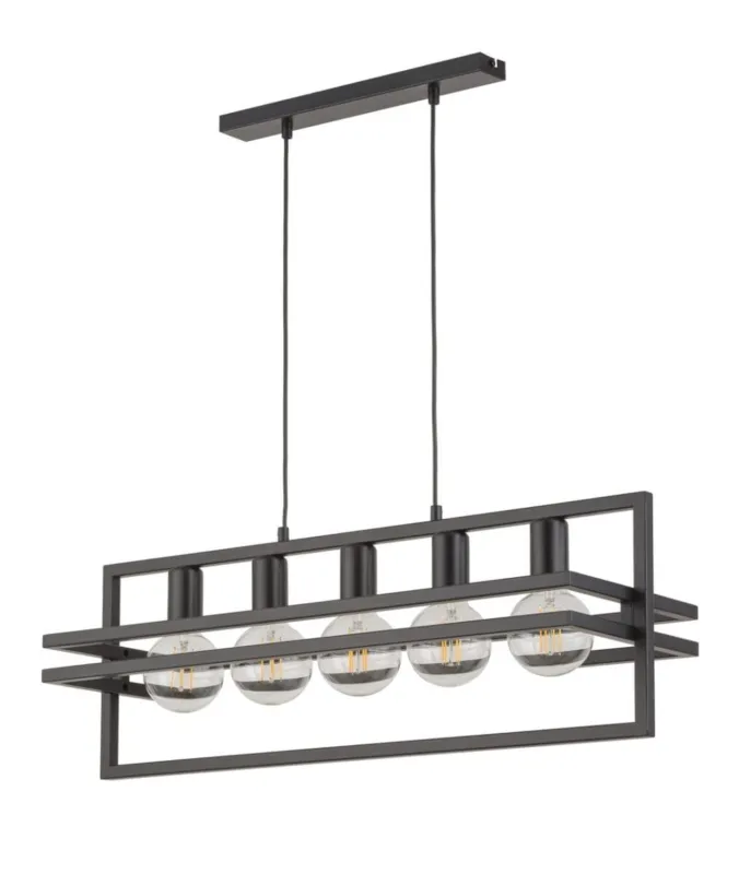 Lampa wisząca Merci 5xE27 czarna 32397 Sigma Kup teraz